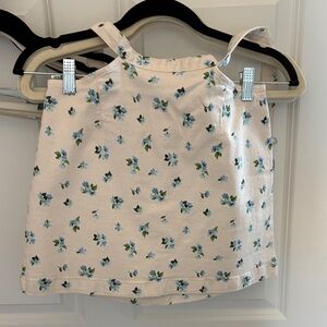 Floral Print Belted Skirt